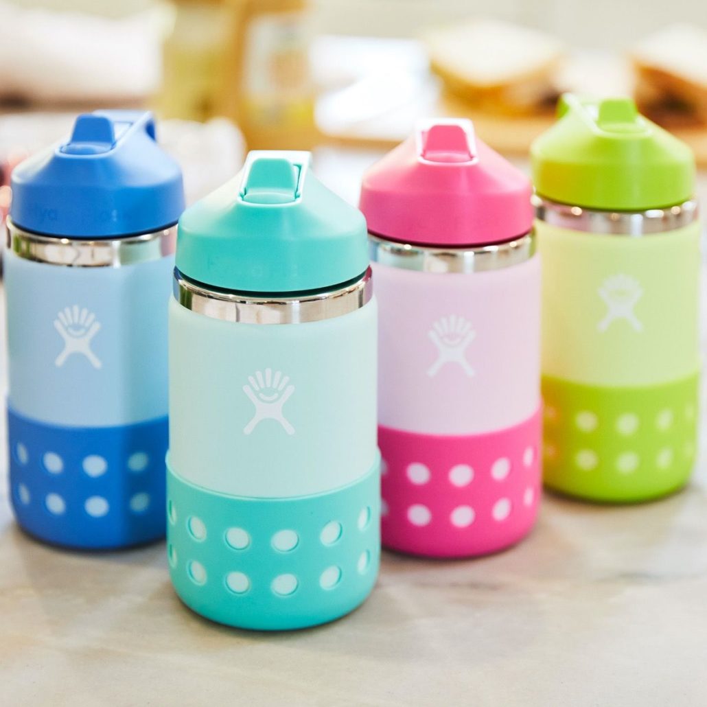 Wide Mouth Hydro Flask w/Straw Lid for Kids, 12 Oz