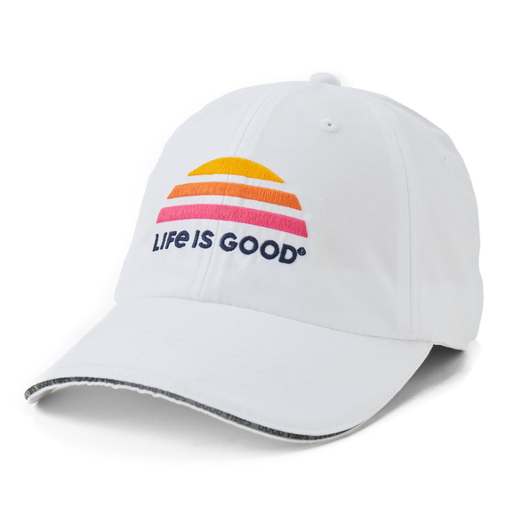 Life Is Good Lig Sunset Active Chill Cap in Cloud White