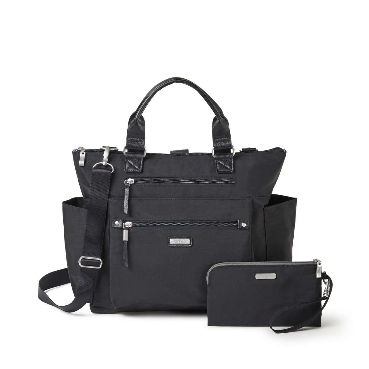 3-in-1 Leather Convertible Hobo/ Backpack/ Crossbody w/ Kangaroo