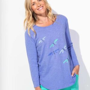 Escape By Habitat High Lo Tee Dlying Dragonflies Baja Blue 43104 Borrego Outfitters