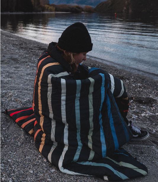 Nomadix Puffer Blanket Pinstripes Multi 7329.2 Borrego Outfitters