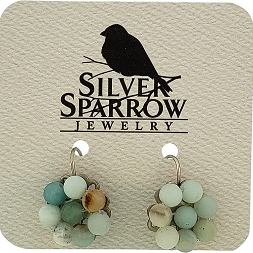 Silver Sparrow Jewelry Amanzonite Rosette Earrings B025 BDS Borrego Outfitters