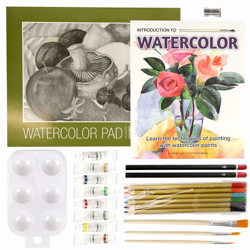  SpiceBox Watercolor Book and Painting Set, Learn How